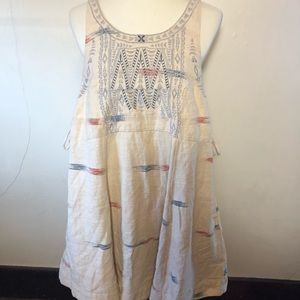 Linen Free People Overall Dress